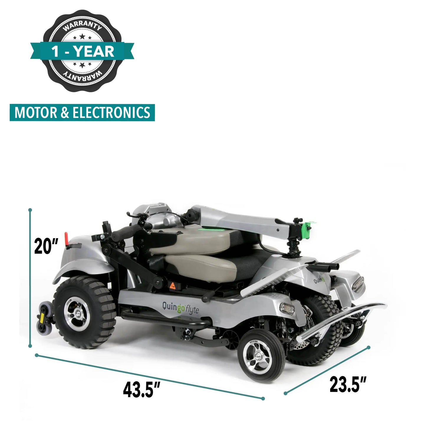 Quingo Flyte Mobility Scooter with MK2 Self Loading Ramp