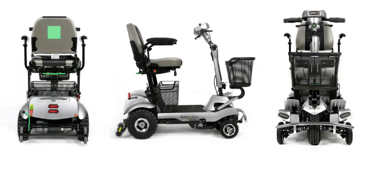 Quingo Flyte Mobility Scooter with MK2 Self Loading Ramp
